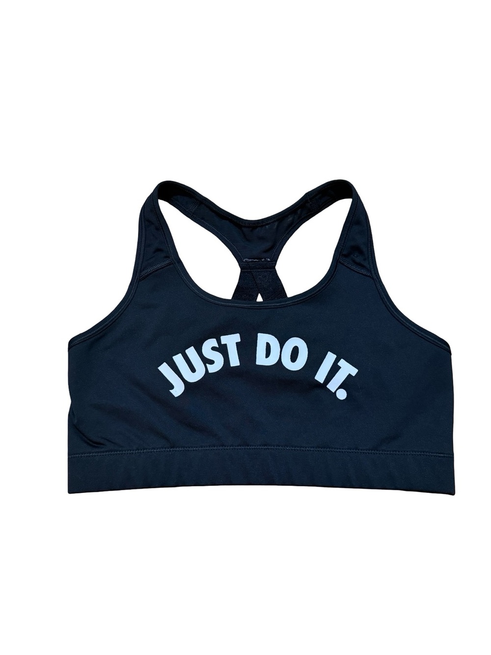 Nike Black Women's 'Just Do It.' Racerback Swim Bikini Top